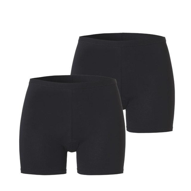 Cotonella Dames boxershort katoen 2-pack GD469-BLACK large