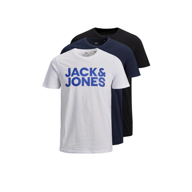 Jack & Jones Heren t-shirt jjecorp slim fit logo 3-pack 12191762 large