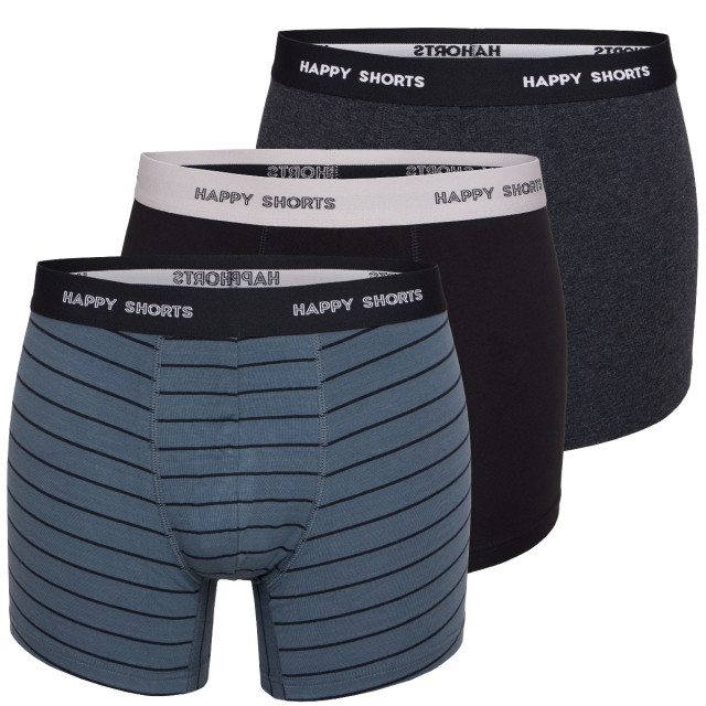 Happy Shorts 3-pack boxershorts heren d923 stripes print HS-J-923 large