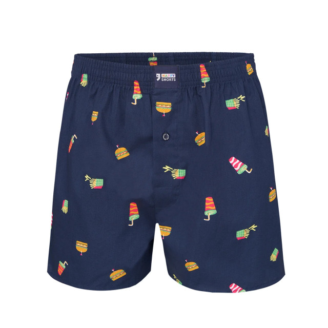 Happy Shorts Wijde boxershort heren fast food print HS-369 large