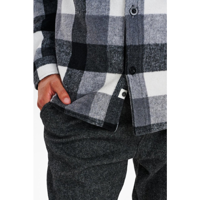 Anerkjendt Anerkjend style 900834 aksigurd checked lumber jacket 0526 dark grey mel 900834 large