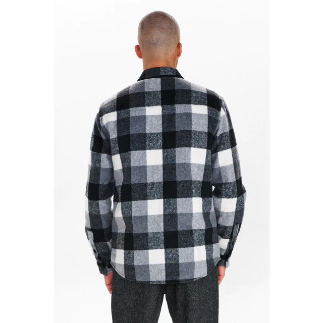 Anerkjendt Anerkjend style 900834 aksigurd checked lumber jacket 0526 dark grey mel 900834 large