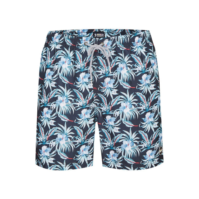 Happy Shorts Zwemshort heren hawaii flowers print HS-SW-655 large