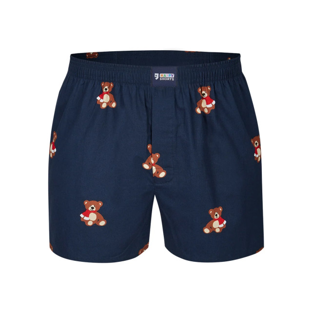 Happy Shorts Wijde kerst boxershort heren xmas teddy HS-XMAS-TEDDY large