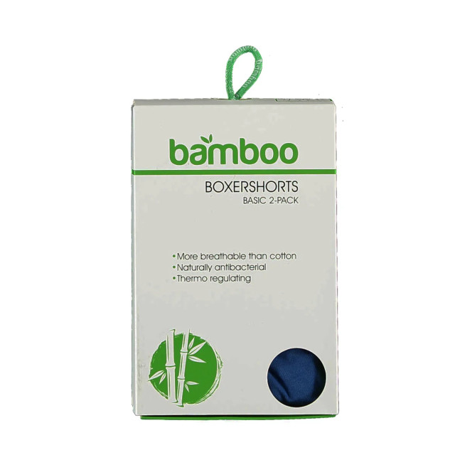 Apollo Bamboe boxershort heren blauw / groen 2-pack 000161700000 large