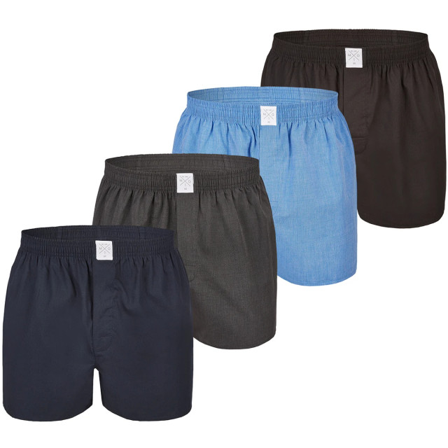 MG-1 Wijde geweven boxershorts heren 4-pack effen MG1-927-4P large