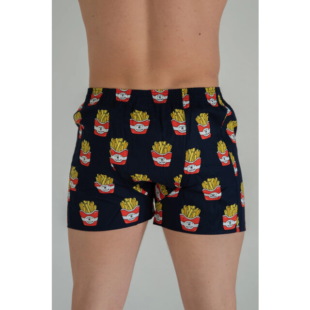 Happy Shorts Wijde boxershort met print friet HS-225 large