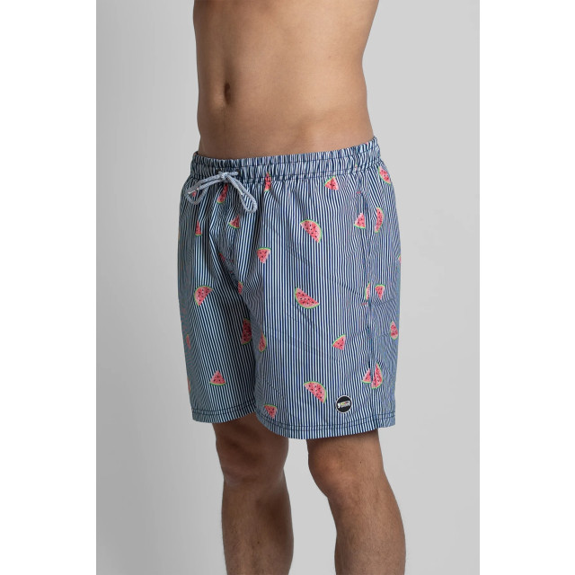 Happy Shorts Zwemshort heren gestreept meloen print HS-SW-680 large