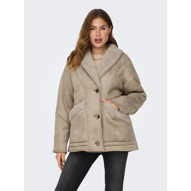 Only Lva faux suede bonded coat otw 4278.04.0001 large