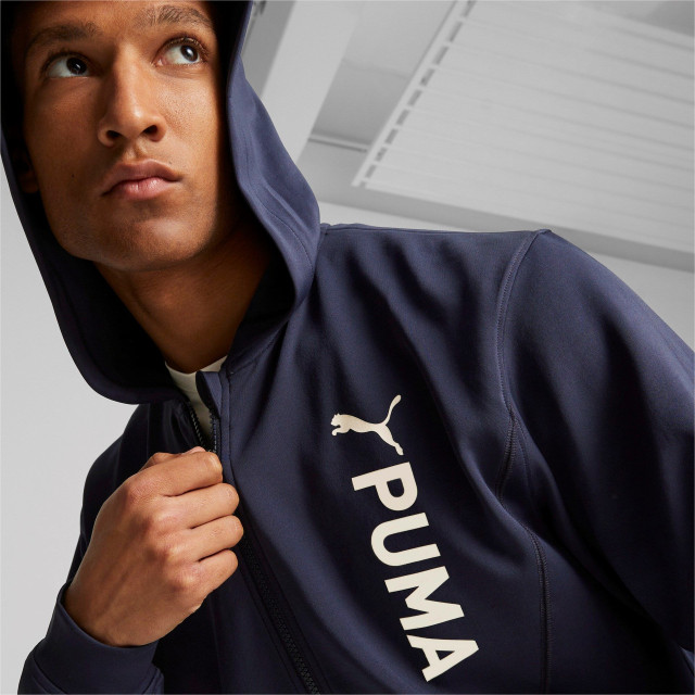 Puma fit double knit fz hoodie - 059936_200-M large