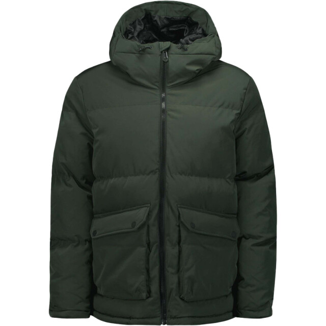 No Excess Jacket short fit hooded padded dark green 21630824-052 large