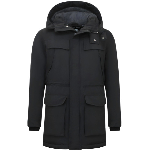 Enos Lange parka jas met capuchon 891 large