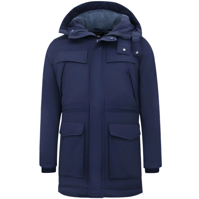 Enos Lange winterjassen met capuchon 891 large