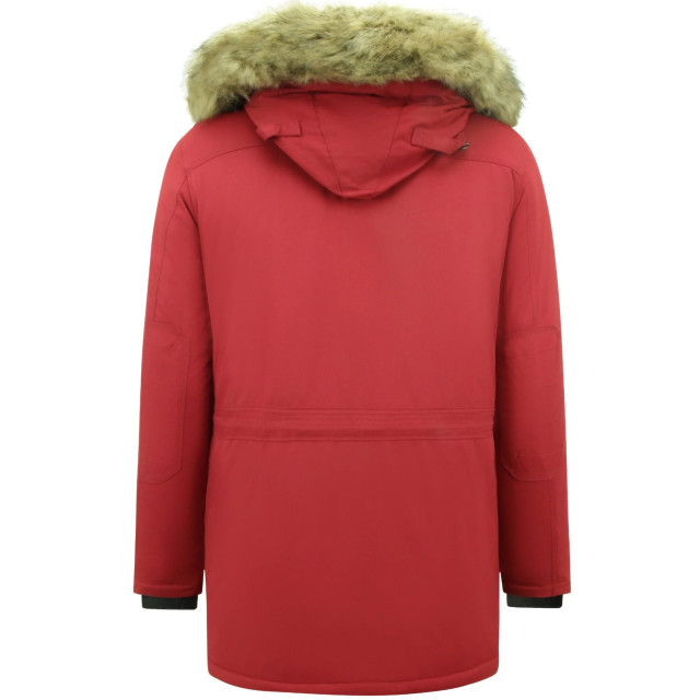 Enos Lange parka jas met bontkraag PI-891R large