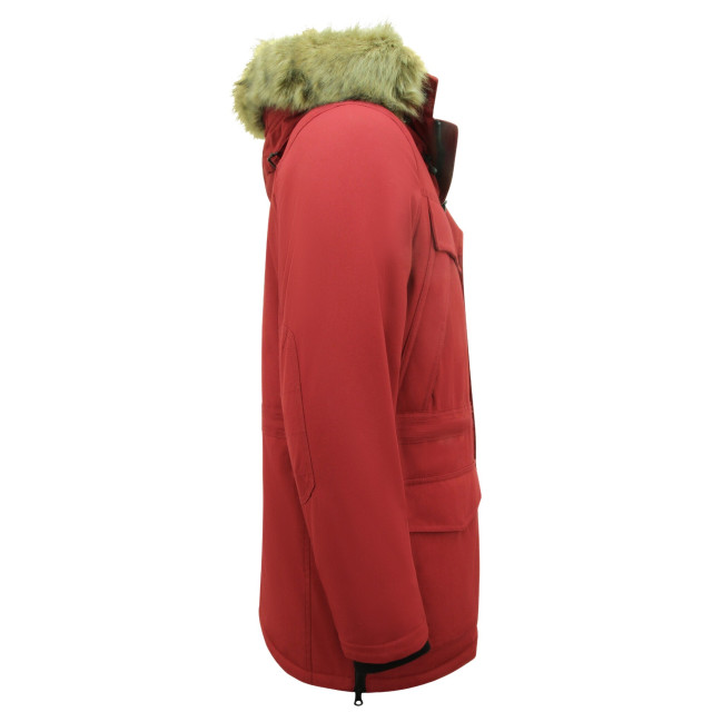 Enos Lange parka jas met bontkraag PI-891R large