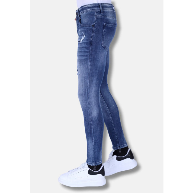 Local Fanatic Denim jeans slim fit met gebleekte wassing 1094 LF-DNM-1094 large