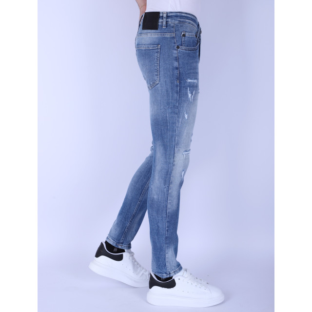 Local Fanatic Stonewashed slim fit jeans met stretch 1098 LF-DNM-1098 large