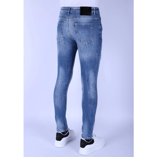 Local Fanatic Stonewashed slim fit jeans met stretch 1098 LF-DNM-1098 large