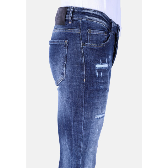 Local Fanatic Denim blue stone washed jeans slim fit 1103 LF-DNM-1103 large