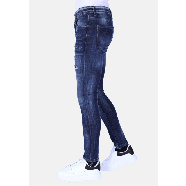 Local Fanatic Donker slim fit jeans met gaten 1101 LF-DNM-1101 large