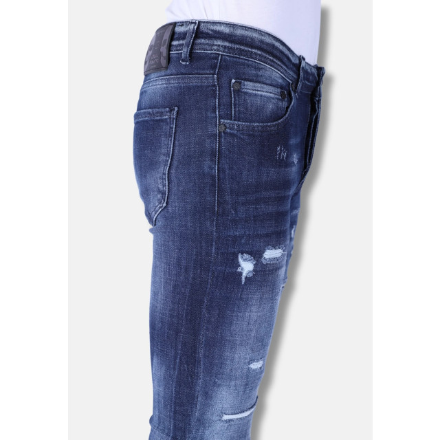 Local Fanatic Donker slim fit jeans met gaten 1101 LF-DNM-1101 large