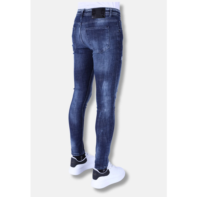 Local Fanatic Donker slim fit jeans met gaten 1101 LF-DNM-1101 large