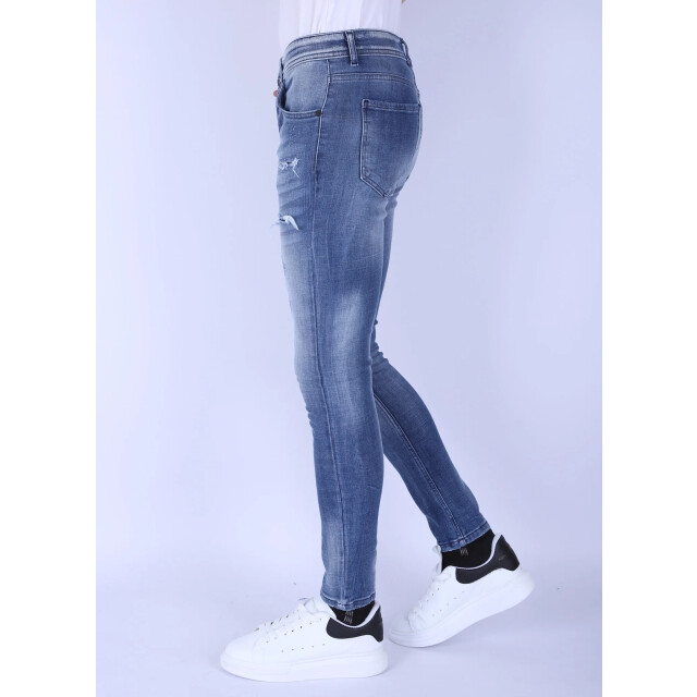 Local Fanatic Spijkerbroeken slim fit met scheuren 1095 LF-DNM-1095 large