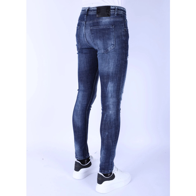 Local Fanatic Donker slim fit jeans met gaten 1101 LF-DNM-1101 large