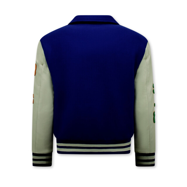 Enos Geborduurde retro college jackets oversized 851 BD-851 large
