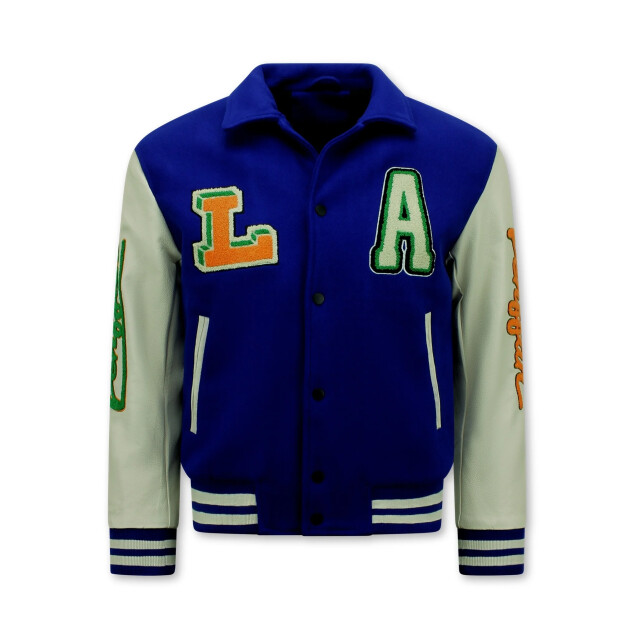 Enos Geborduurde retro college jackets oversized 851 BD-851 large