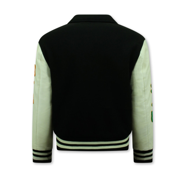 Enos Geborduurde vintage varsity jacket oversized 851 BD-851 large