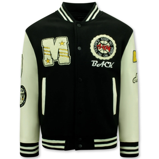 Enos Vintage varsity baseball jacket oversized 7086 LK-7086 large