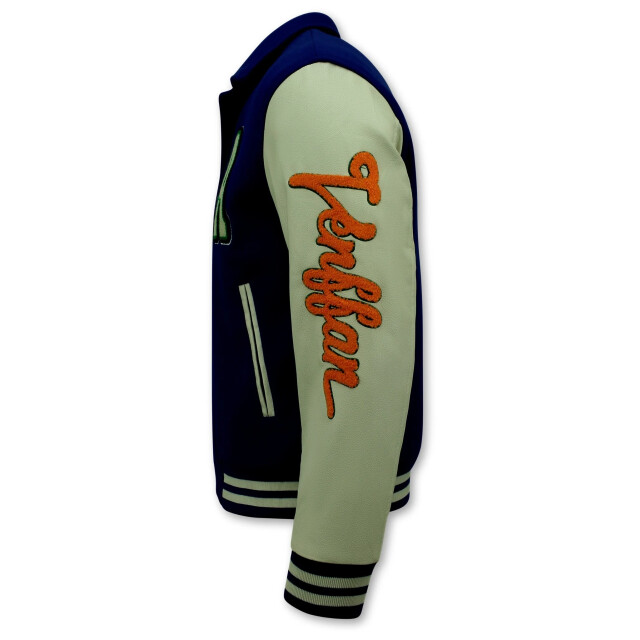 Enos Geborduurde retro college jackets oversized 851 BD-851 large