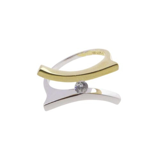 Atelier Christian Bicolor gouden fantasie ring 34P104-0103JC large