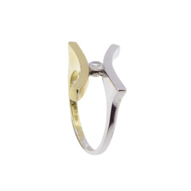 Atelier Christian Bicolor gouden fantasie ring 34P104-0103JC large