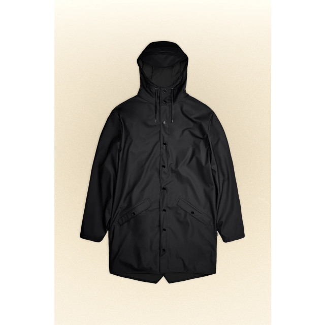Rains 1202 long jacket black 1202 large