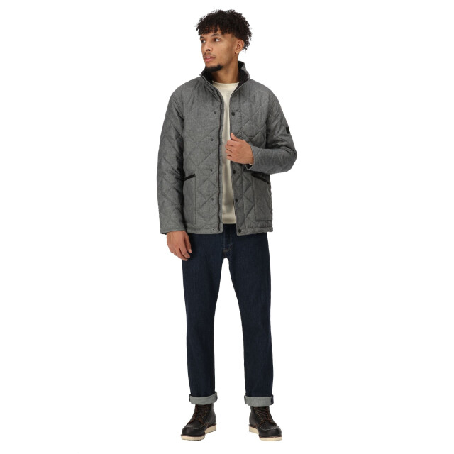 Regatta Gewatteerd herenjack londyn wol effect UTRG6128_darkgreymarl large