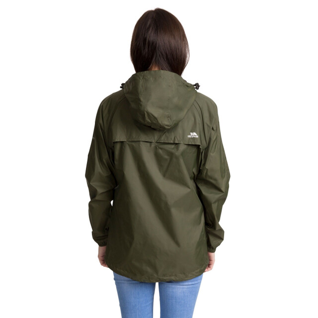 Trespass Dames qikpac waterdichte en opbergbare shell jas UTTP3379_moss large