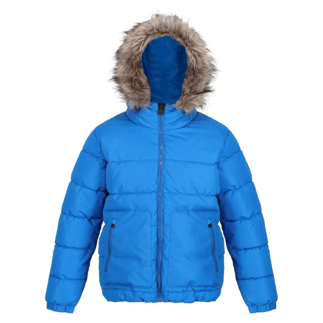 Regatta Parka met imitatiebont voor kinderen UTRG8399_blue large