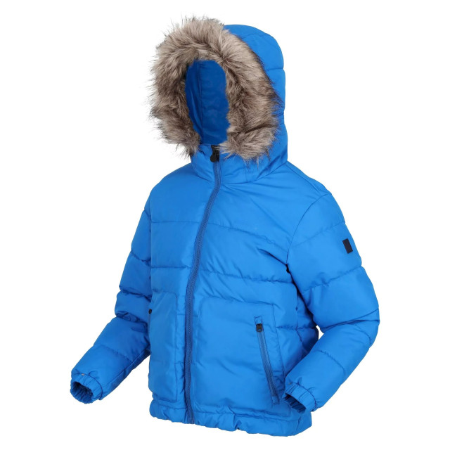 Regatta Parka met imitatiebont voor kinderen UTRG8399_blue large