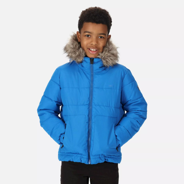 Regatta Parka met imitatiebont voor kinderen UTRG8399_blue large