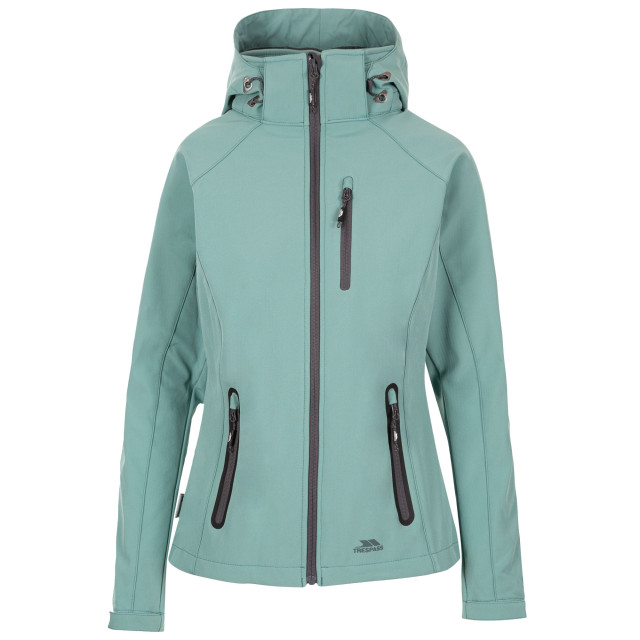 Trespass Dames bela ii waterbestendige softshell jas UTTP3440_tealmist large