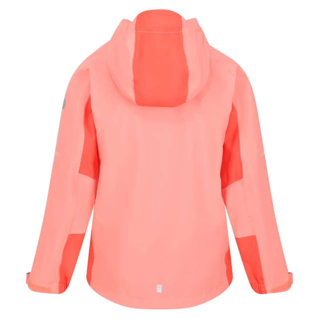 Regatta Kinder/kids highton iii waterdichte jas UTRG7540_fusioncoralneonpeach large