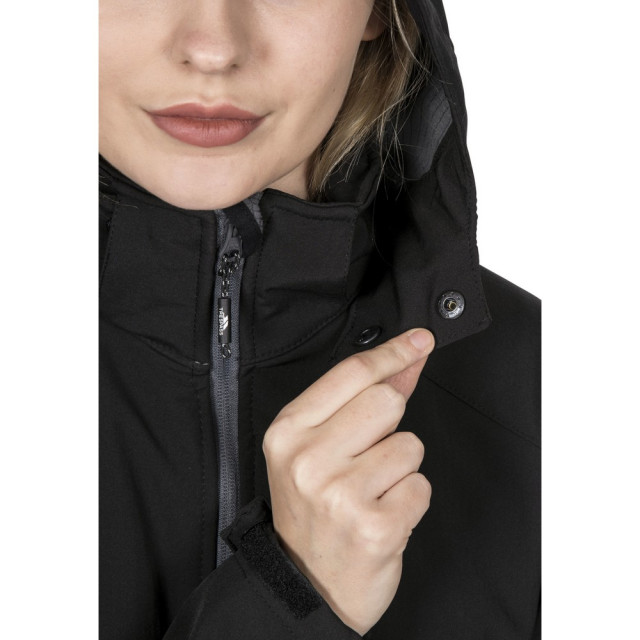 Trespass Dames bela ii waterbestendige softshell jas UTTP3440_black large