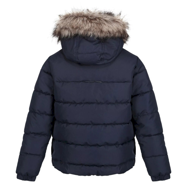 Regatta Parka met imitatiebont voor kinderen UTRG8399_navy large