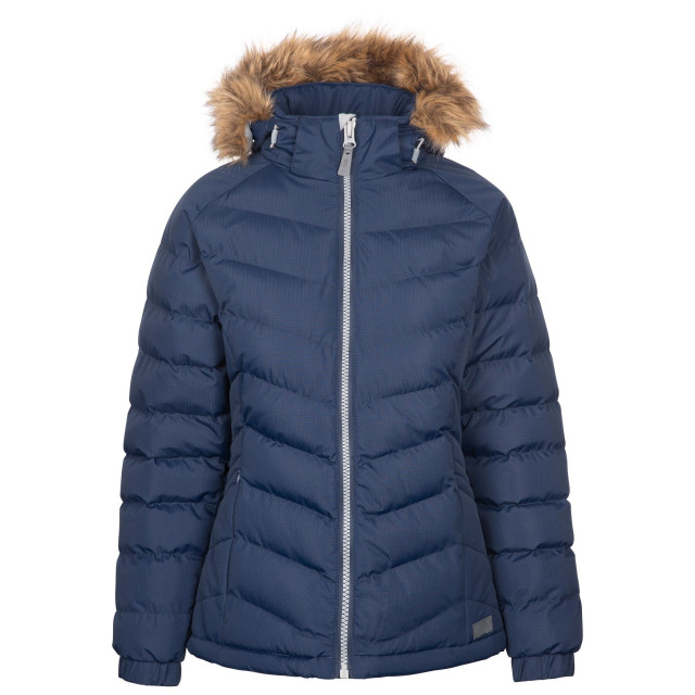 Trespass Dames nadina waterbestendige gewatteerde jas UTTP4130_navy large