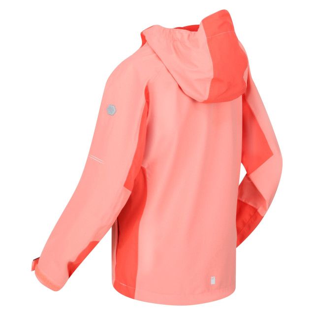 Regatta Kinder/kids highton iii waterdichte jas UTRG7540_fusioncoralneonpeach large