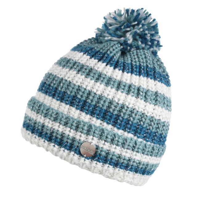 Regatta Kinder/kinder bitsie iv gebreide muts UTRG8286_mineralblue large
