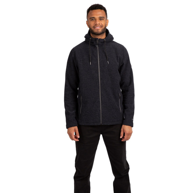 Trespass Heren sheelane marl fleece jas UTTP5865_black large