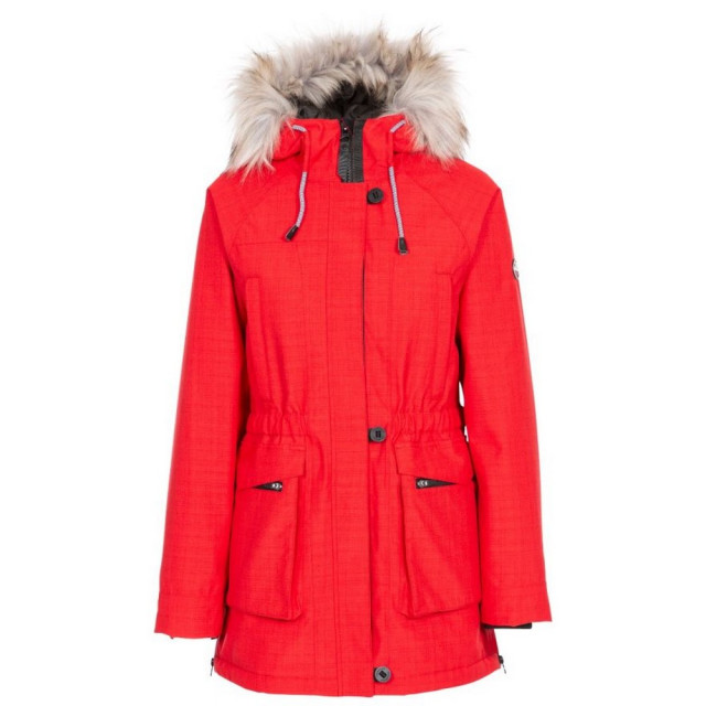 Trespass Vrouwen/dames bijschrift waterdicht parka UTTP5228_red large